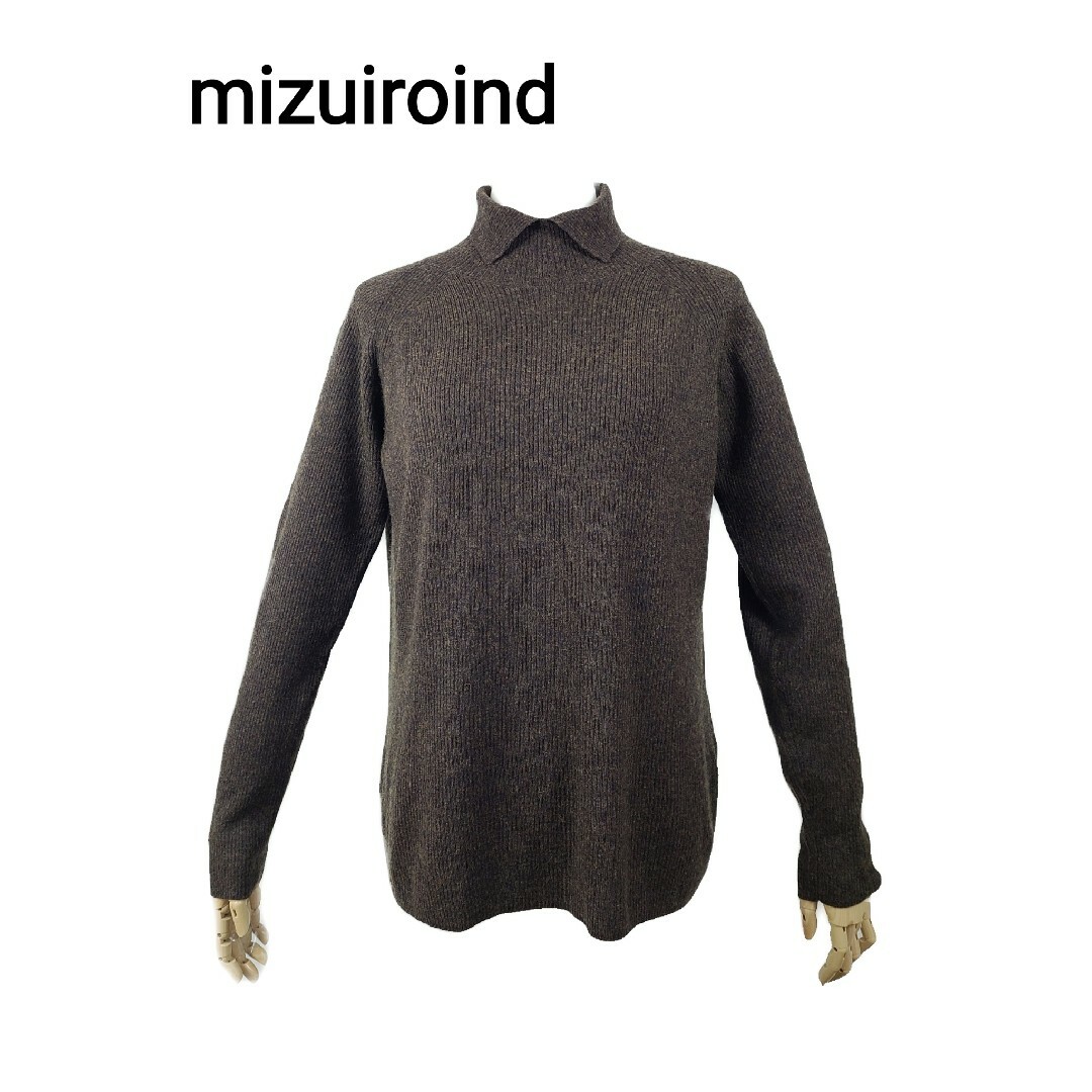 美品 mizuiroind シャツカラーリブニットプルオーバー | フリマアプリ ラクマ