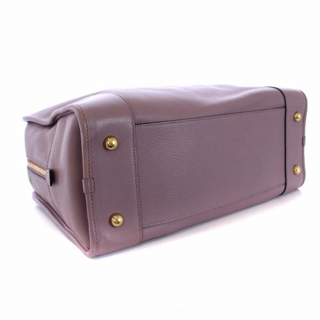 ロエベ LOEWE アマソナ28 ハンドバッグ バッグ レザー 紫 アナグラム-