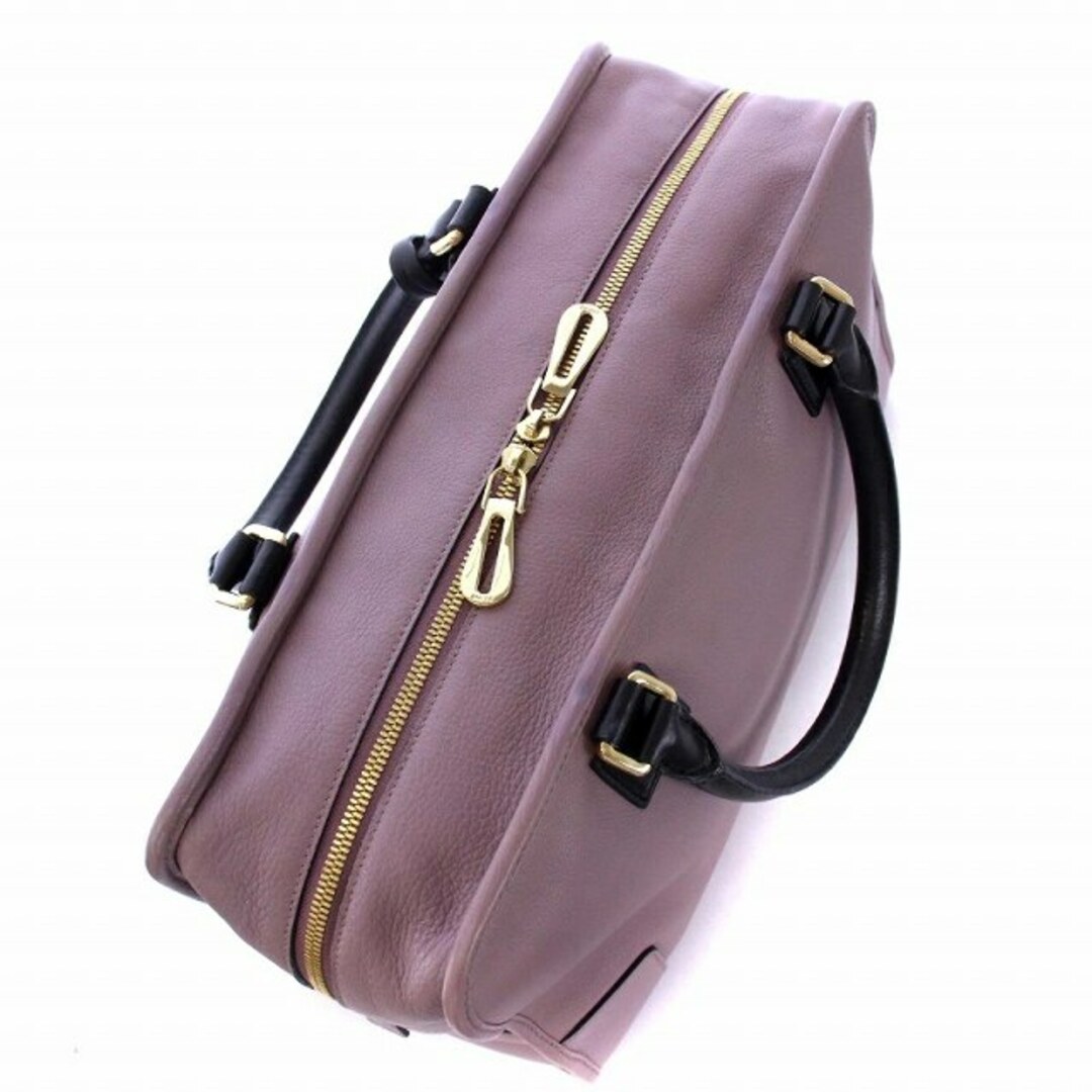 ロエベ LOEWE アマソナ28 ハンドバッグ バッグ レザー 紫 アナグラム-