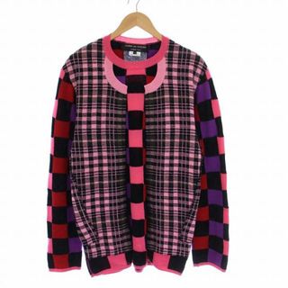 COMME des GARCONS HOMME ニット・セーター S 紺x赤