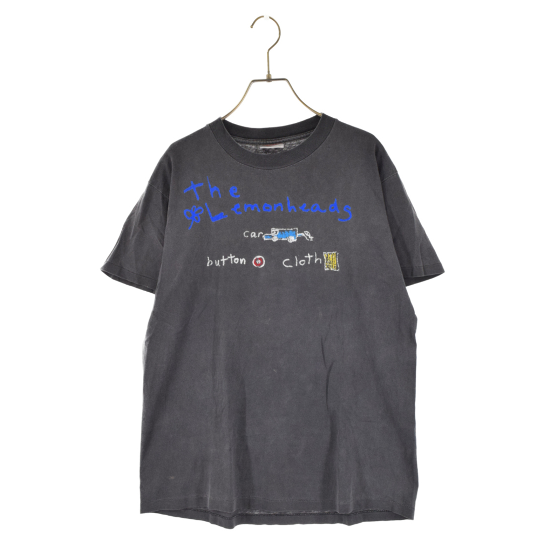 VINTAGE ヴィンテージ 90's Lemonheads button cloth tour レモンヘッズ ロゴプリント半袖Tシャツ ブラック ヴィンテージ