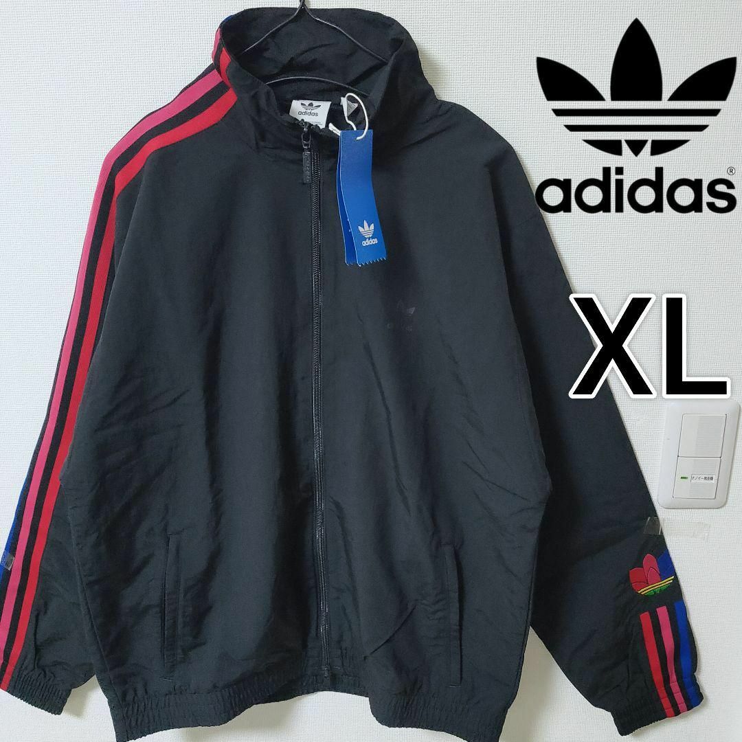 adidas アディダスオリジナルス  トレフォイル　ナイロンブルゾン　 XL