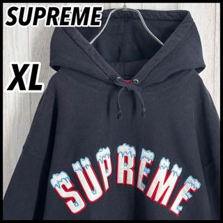 supreme スノーマン　パーカー　即完売　希少商品　黒　XL