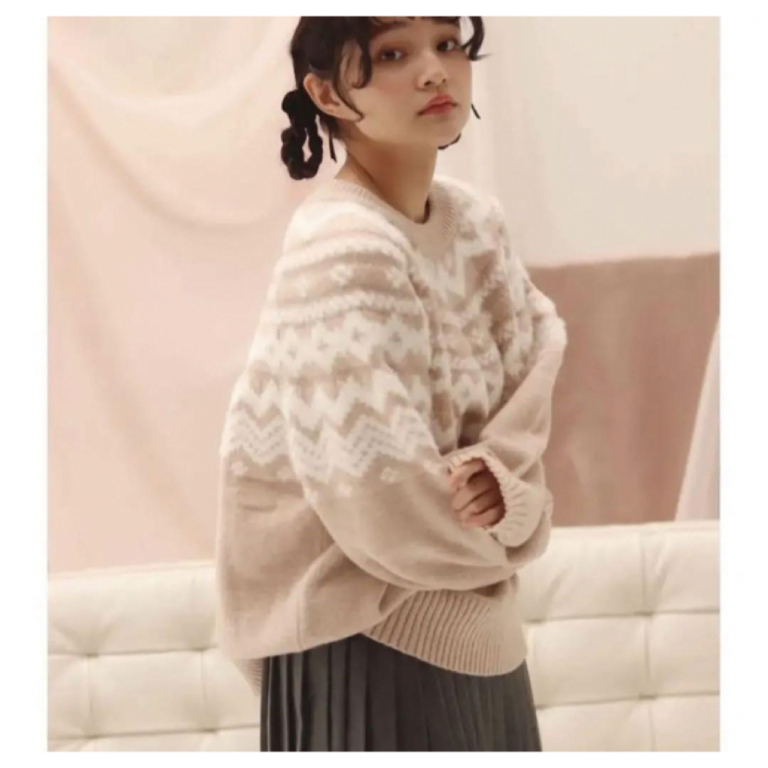 muguet nordic big knitの通販 by ❤︎｜ラクマ