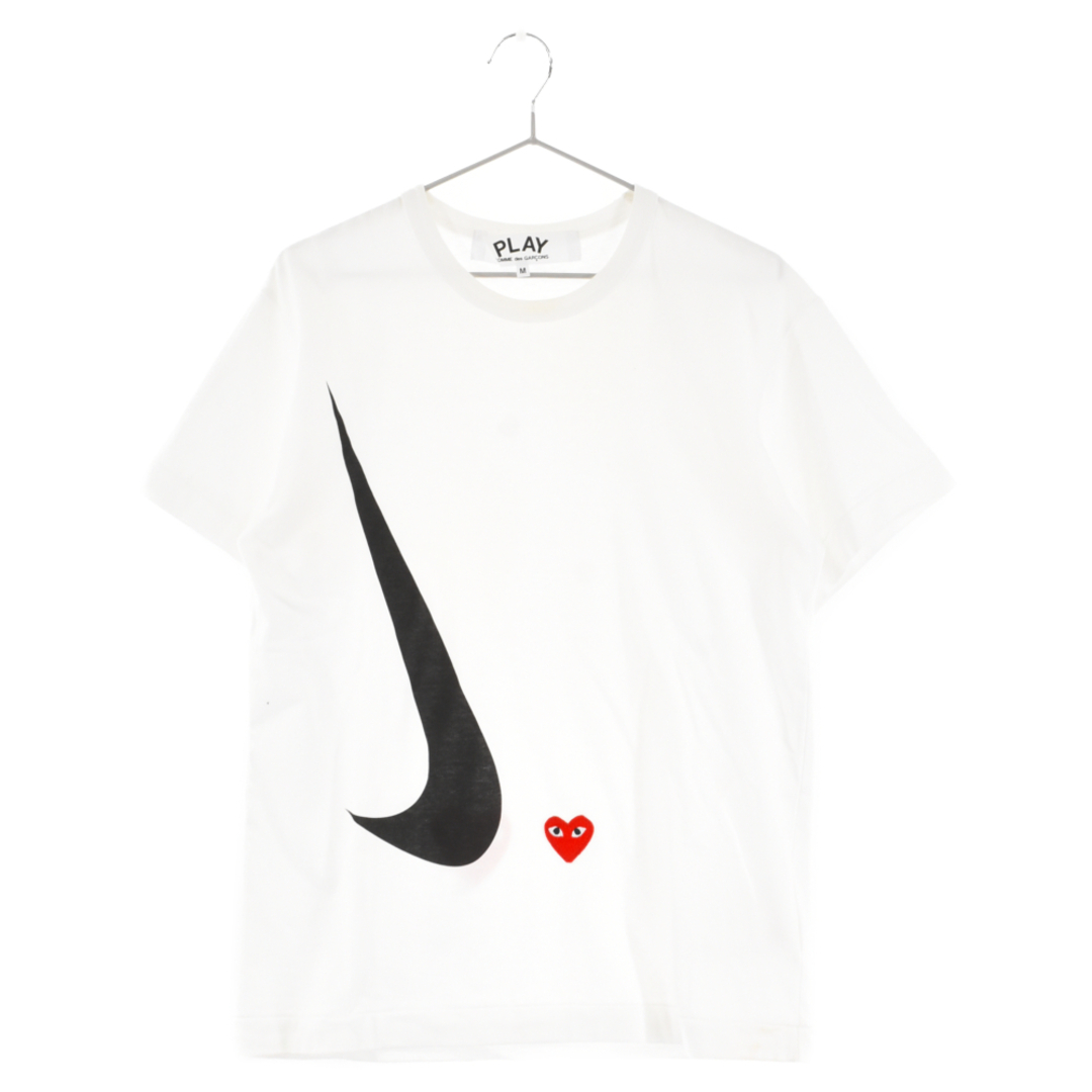 PLAY COMME des GARCONS プレイコムデギャルソン ×NIKE スウォッシュロゴ半袖プリントTシャツ カットソー