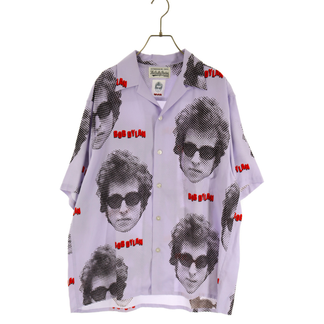 WACKO MARIA ワコマリア 22SS BOB DYLAN / S/S HAWAIIAN SHIRT ボブディラン 半袖ハワイアンシャツ 半袖シャツ パープル