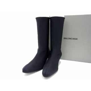 バレンシアガ(Balenciaga)の■新品同様■ BALENCIAGA バレンシアガ ブーツ 表記サイズ 36 (約24.0cm) 靴 シューズ レディース ブラック系 AR7679 (その他)