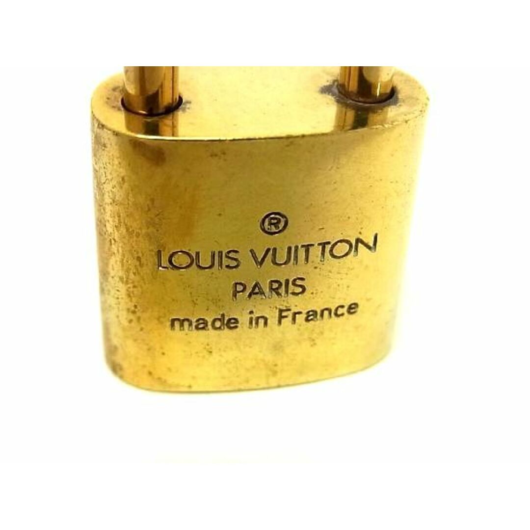 ■美品■ LOUIS VUITTON ルイヴィトン カデナ 南京錠 パドロック 331 鍵 キー ゴールド系 DA4775