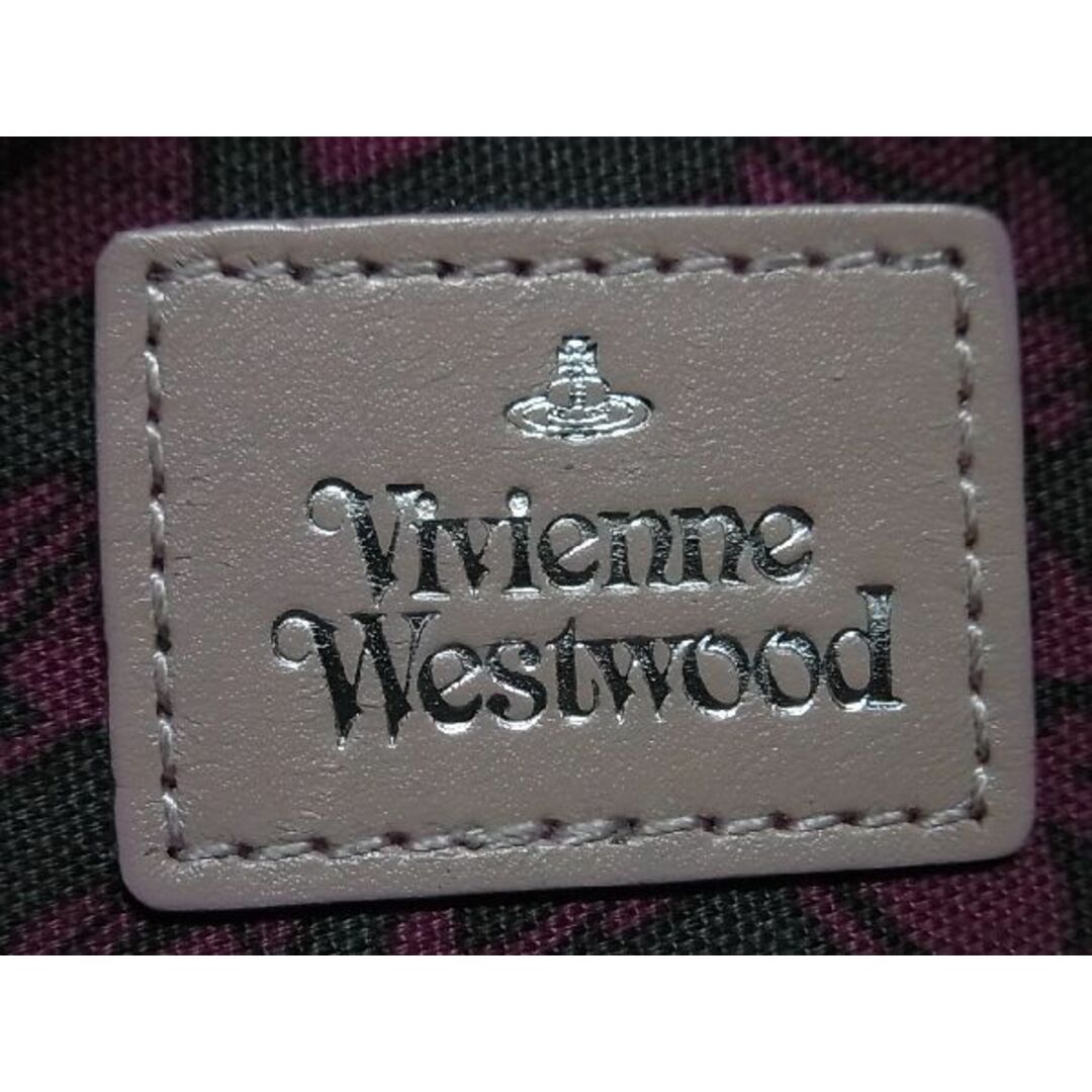 ■極美品■ Vivienne Westwood ヴィヴィアン オーブ レザー ポーチ 小物入れ マルチケース レディース ピンクベージュ系 BF2694