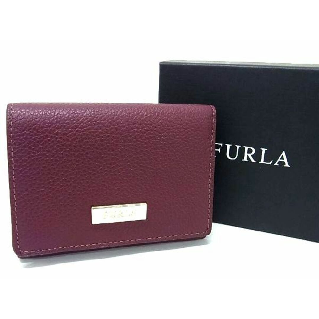 ■新品■未使用■ FURLA フルラ レザー 三つ折り 財布 ウォレット 小銭入れ 札入れ レディース ワインレッド系 BG2430