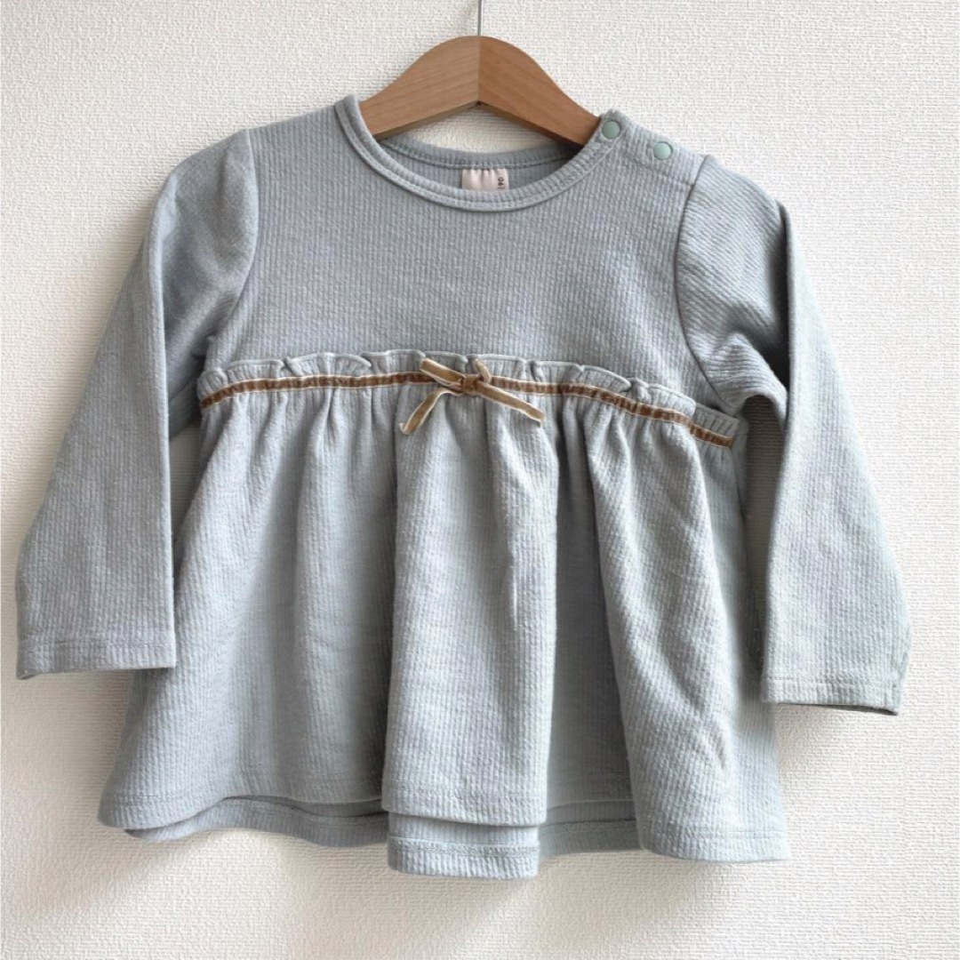 petit main(プティマイン)のpetit main 女の子　90サイズ　長袖トップス　2枚セット キッズ/ベビー/マタニティのキッズ服女の子用(90cm~)(Tシャツ/カットソー)の商品写真