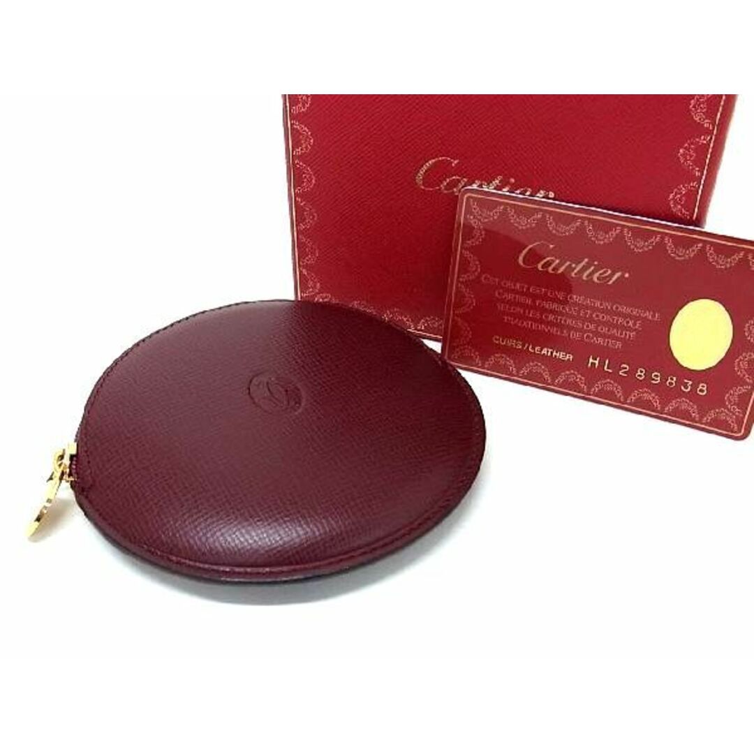 ■新品■未使用■ Cartier カルティエ マストライン レザー コインケース コインパース 小銭入れ ボルドー系 BG2413