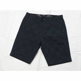 ブラックレーベルクレストブリッジ(BLACK LABEL CRESTBRIDGE)のブラックレーベル クレストブリッジ　ブロックチェック柄ハーフパンツ　紺 Lサイズ(ショートパンツ)