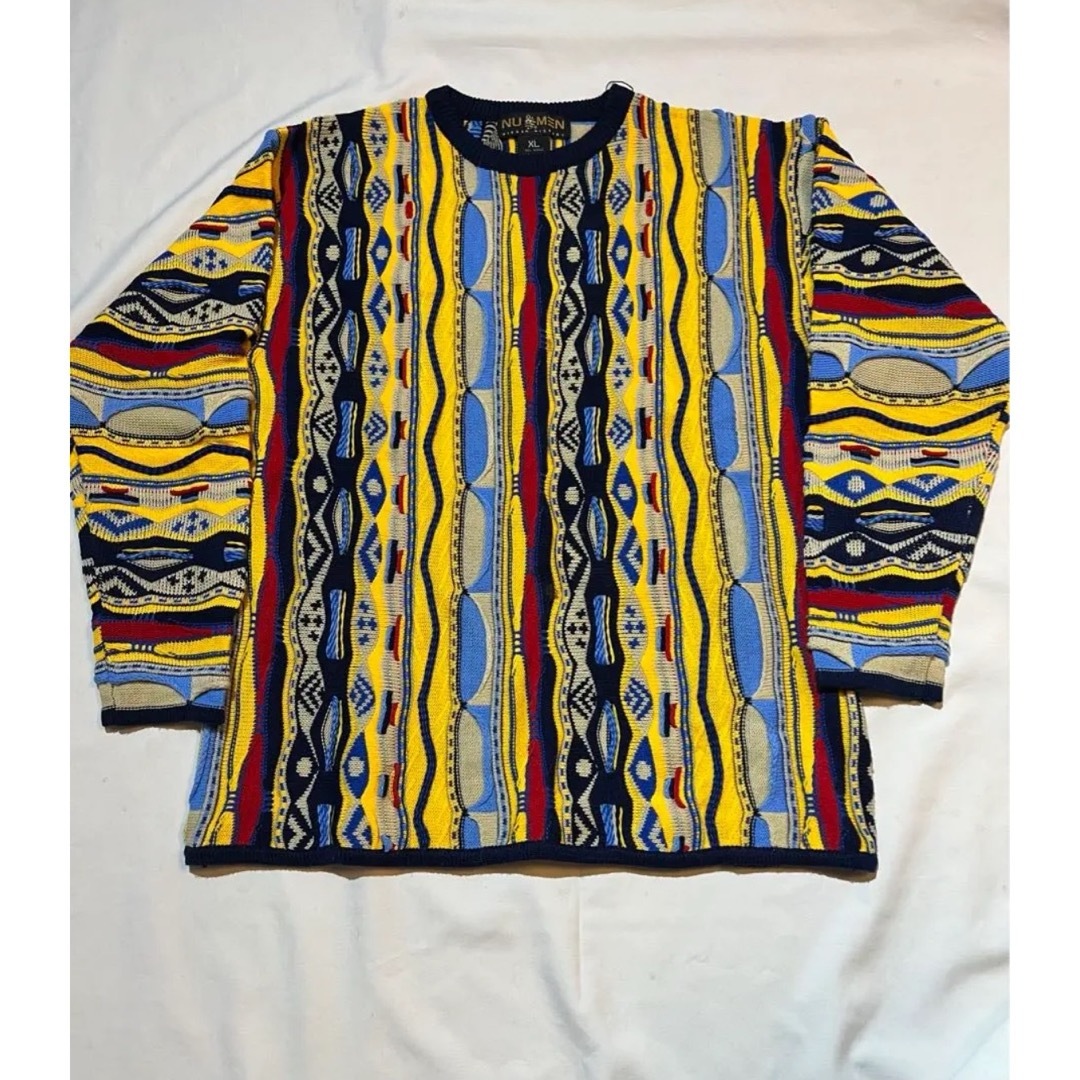 【希少】3Dニット　カラフル　coogi XL BIGGIE00s