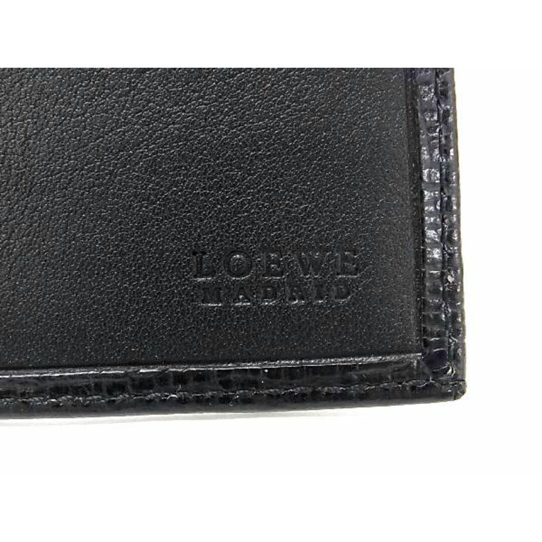 新品未使用　LOEWE　ロエベ　二つ折り財布　ブラック