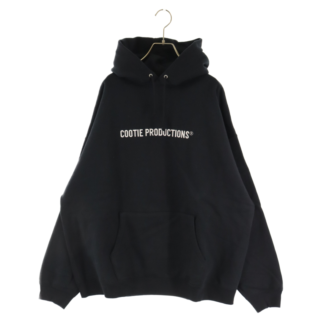 COOTIE PRODUCTIONS クーティー プロダクションズ Embroidery Pullover Parka エンブロイダリー プルオーバー パーカー スウェット ブラック