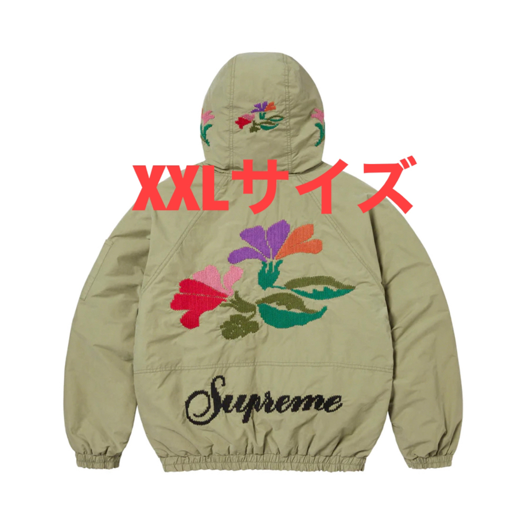 supreme Needlepoint Hooded JacketOliveSIZE