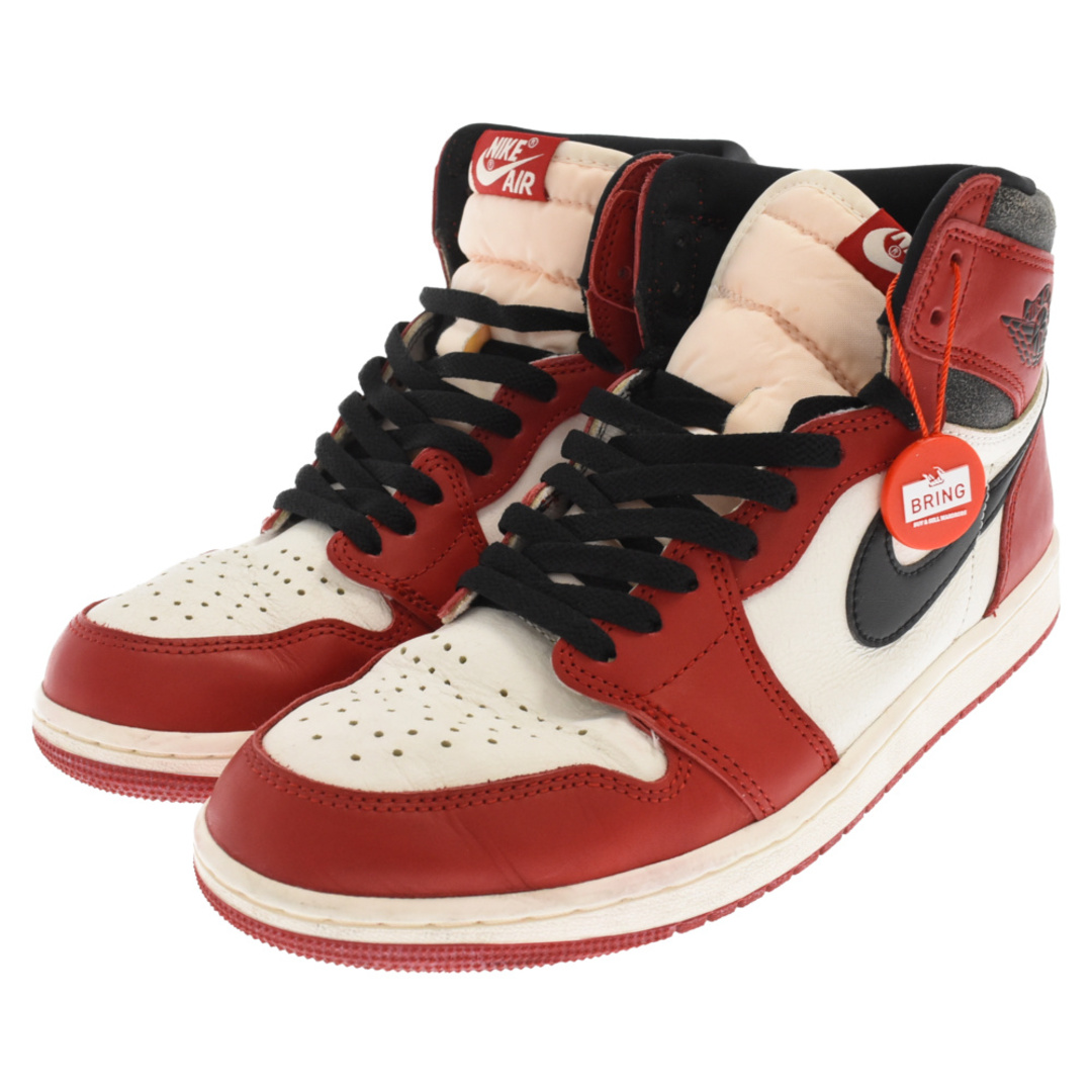 NIKE ナイキ AIR JORDAN1 RETRO HIGH OG CHICAGO LOST & FOUND エアジョーダン 1 ハイカットスニーカー シカゴ ロスト ファウンド ホワイト/レッド DZ5485-612 27.5cm/US9.5