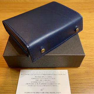 エムピウ(m+)の【新品】m＋ エムピウ ミッレフォッリエ P25 Blue ブルー チョコ(折り財布)