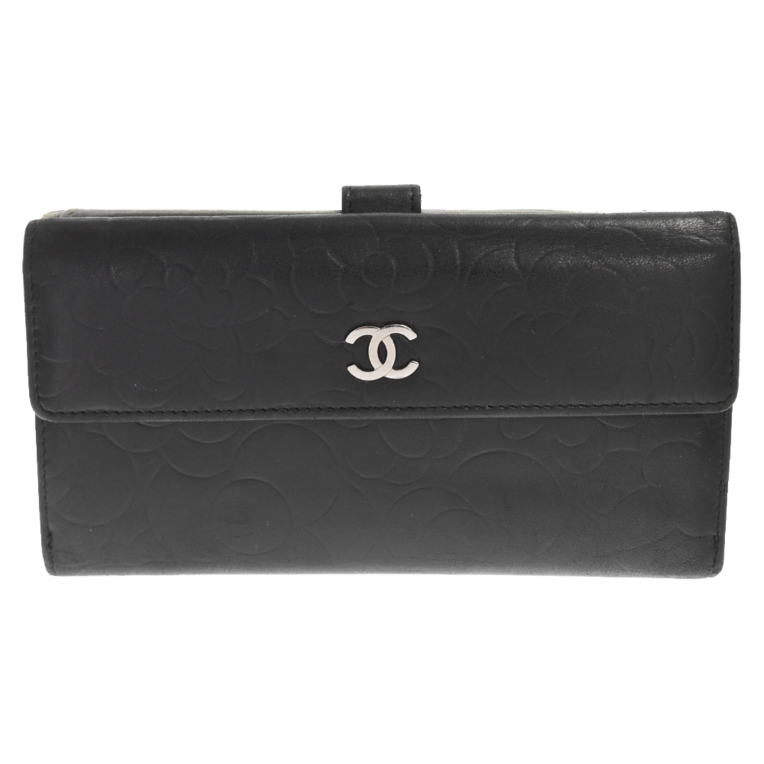 CHANEL - CHANEL シャネル ココマーク カメリア レザー ロング