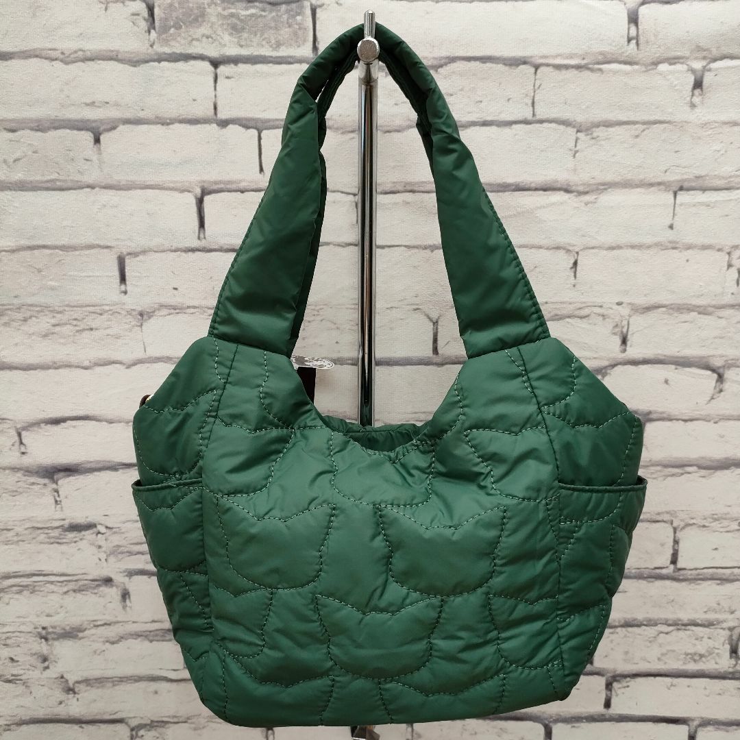 ☆新品☆ ベベダヤン ネコキルト 2WAY クリテ 手提げバッグ グリーンの