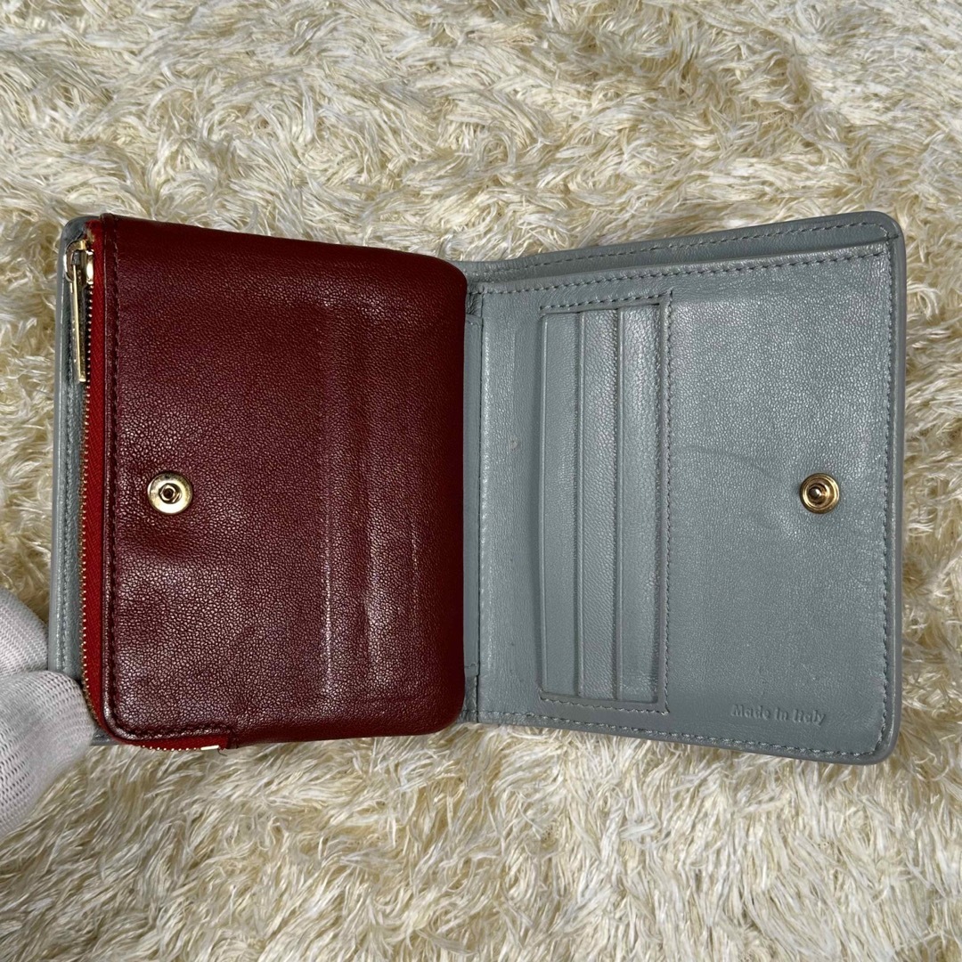 celine(セリーヌ)のセリーヌ 二つ折り財布 バイカラー マルチファンクション レザー コンパクト レディースのファッション小物(財布)の商品写真