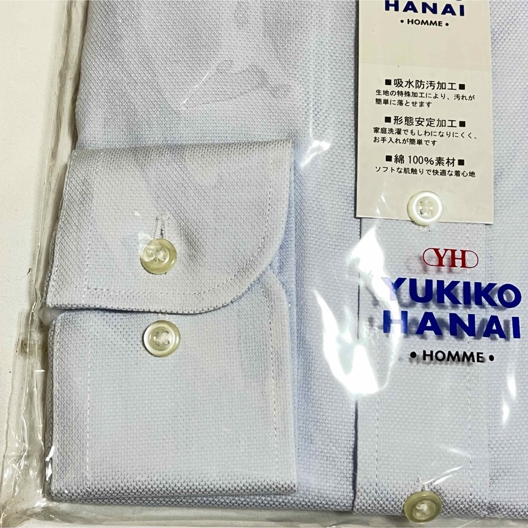 Yukiko Hanai(ユキコハナイ)の【新品】YUKIKO HANAI 【568】メンズ 長袖 ワイシャツ 40 80 メンズのトップス(シャツ)の商品写真