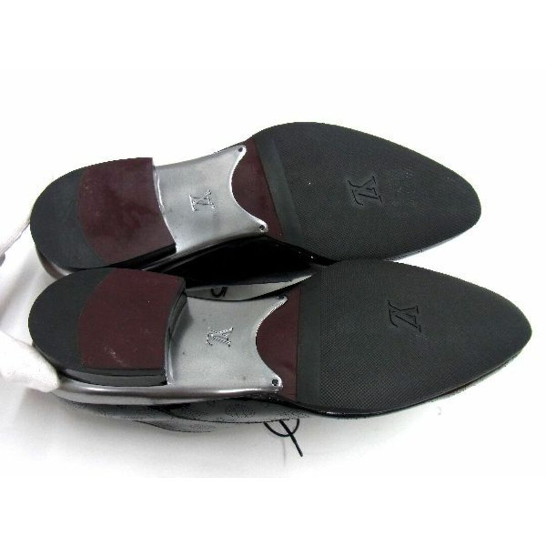 ■極美品■ LOUIS VUITTON ルイヴィトン モノグラム ビジネスシューズ 表記サイズ 7 1/2 (約26cm) 靴 シューズ メンズ ブラック系 AP9053