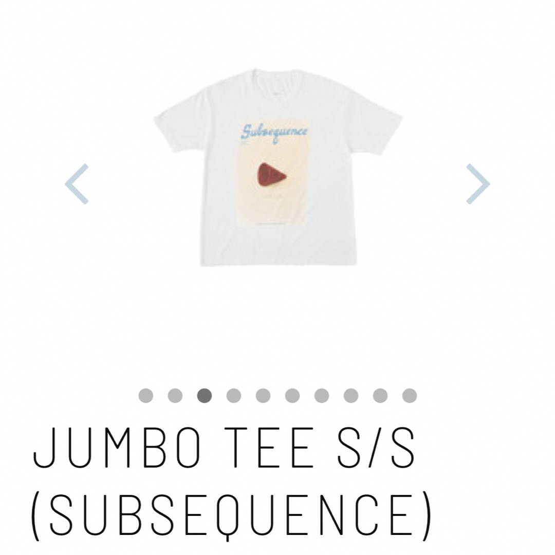 VISVIM(ヴィスヴィム)のsubsequence JUMBO TEE S/S サブシークエンス メンズのトップス(Tシャツ/カットソー(半袖/袖なし))の商品写真