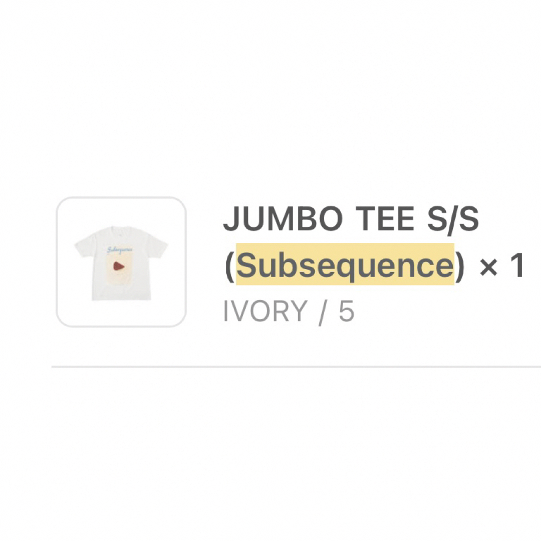 VISVIM(ヴィスヴィム)のsubsequence JUMBO TEE S/S サブシークエンス メンズのトップス(Tシャツ/カットソー(半袖/袖なし))の商品写真