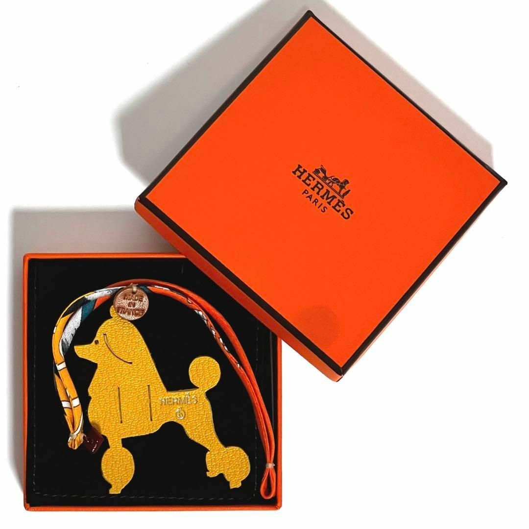 配送日時について【極美品】 HERMES プティアッシュ チャーム 犬 ドッグ イエロー