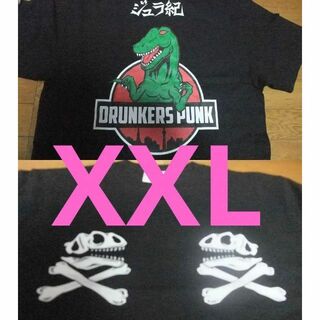 パンクドランカーズ(PUNK DRUNKERS)の未使用 XXL パンクドランカーズ punkdrunkers 恐竜 Tシャツ(Tシャツ/カットソー(半袖/袖なし))
