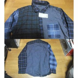 ジーユー(GU)の新品 uniqlo クレイジーパターン シャツ 長袖 L クレイジーカラー(シャツ)