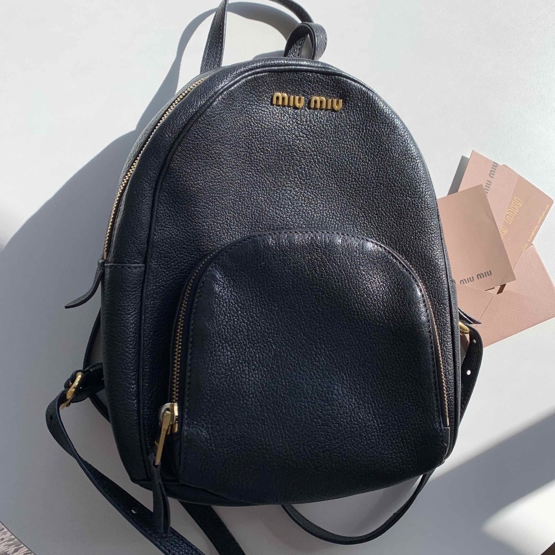 backpackmiumiu madras backpack/ミュウミュウ リュック