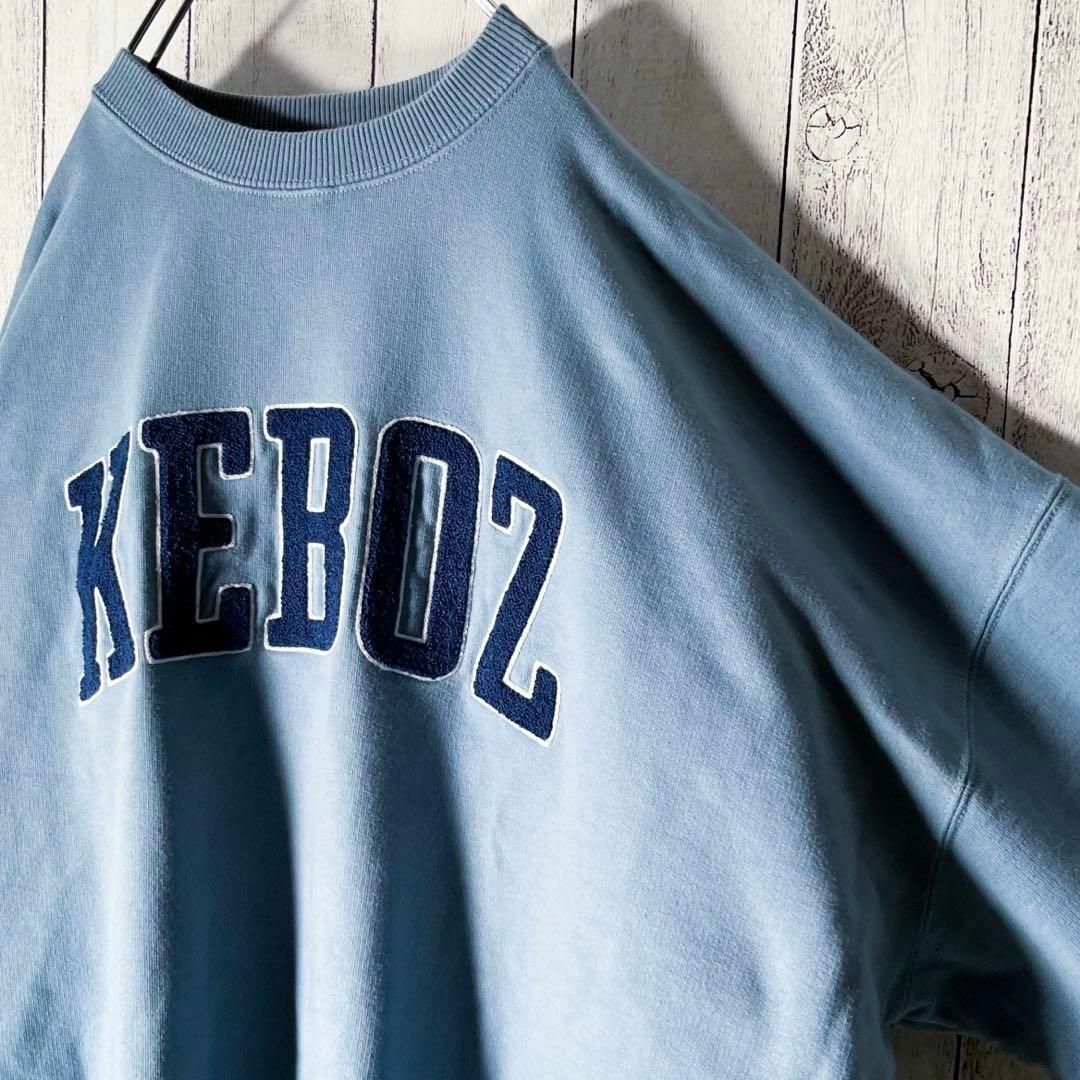 即完売 L】ケボズ 刺繍 アーチ ワッフルロゴ スウェット コムドット