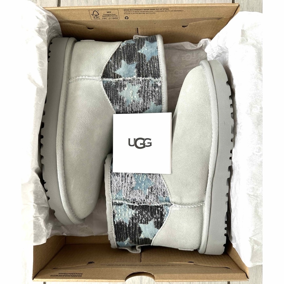 ☆新品☆ UGG クラシック　ミニ　sequin starts グレー