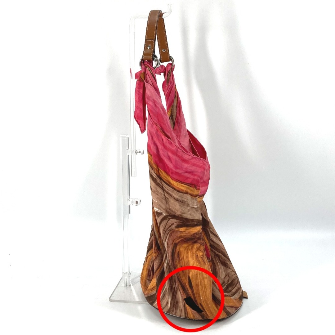 celine(セリーヌ)のセリーヌ CELINE スカーフバッグ ハンドバッグ 肩掛け ショルダーバッグ シルク ピンク レディースのバッグ(ショルダーバッグ)の商品写真
