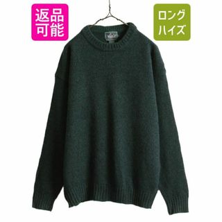 ウールリッチ(WOOLRICH)の90s ウールリッチ ウール ニット セーター L クルーネック ハンドフレーム(ニット/セーター)