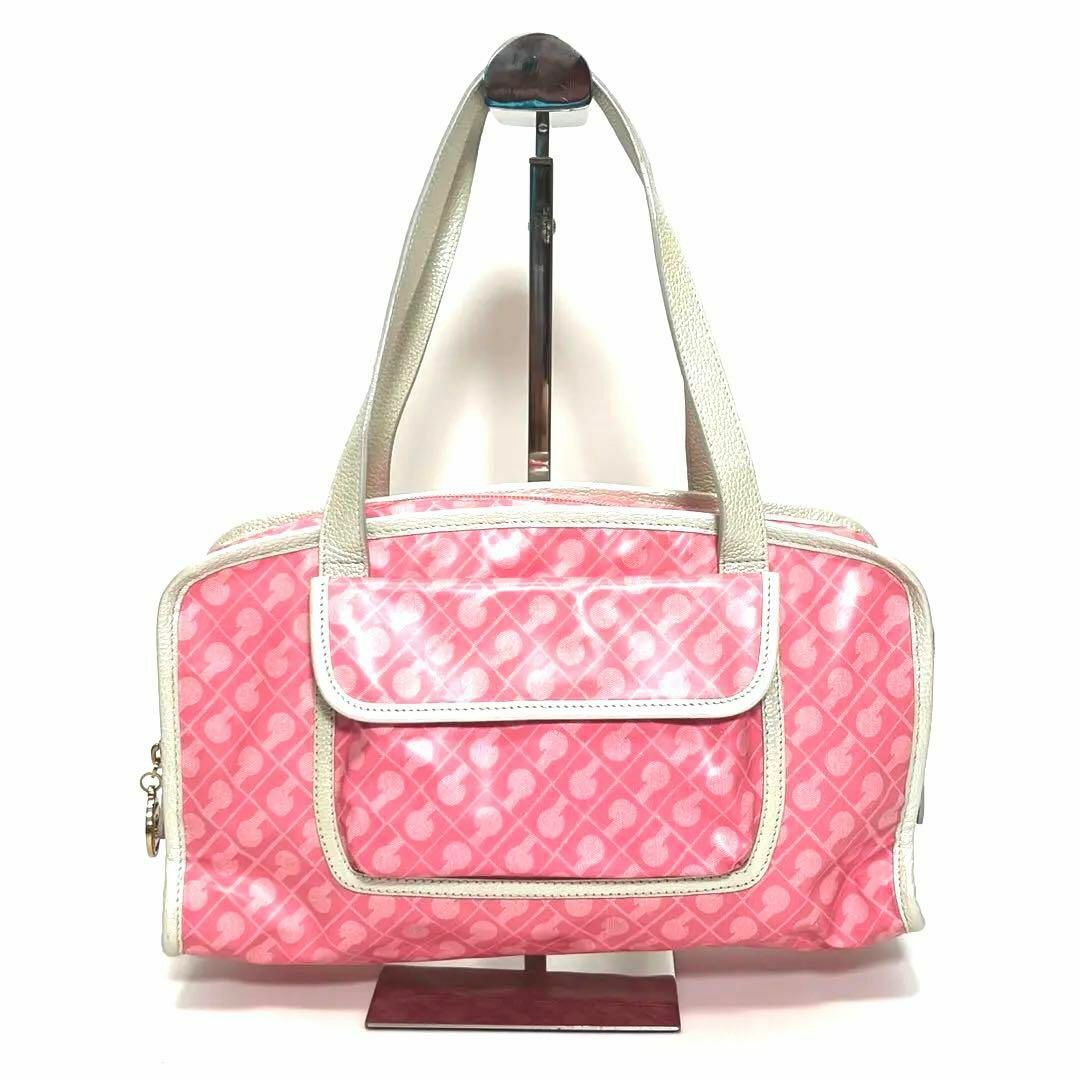 GHERARDINI(ゲラルディーニ)のGHERARDINI ミニボストン ピンク トートバッグ ハンドバッグ 総柄 レディースのバッグ(ボストンバッグ)の商品写真