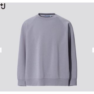 ユニクロ(UNIQLO)のUNIQLO +J ドライスウェットシャツ 長袖 Ｌサイズ 03 GRAY(スウェット)