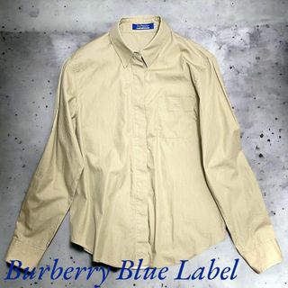 バーバリーブルーレーベル(BURBERRY BLUE LABEL)の美品 Burberry Blue Label 長袖シャツ ライトブラウン 38(シャツ/ブラウス(長袖/七分))