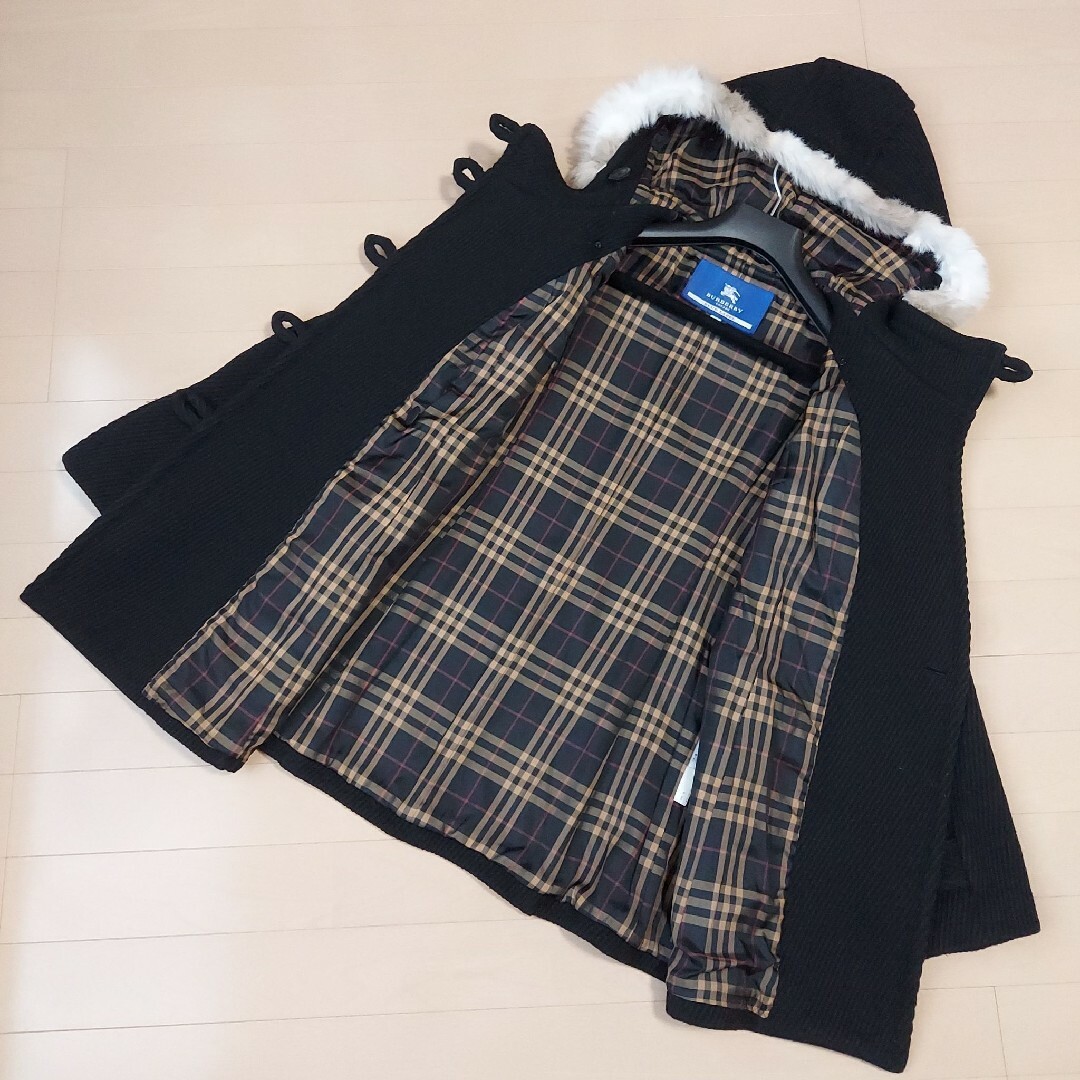 (美品)BURBERRY BLUE LABEL コート ウール ファー 2way