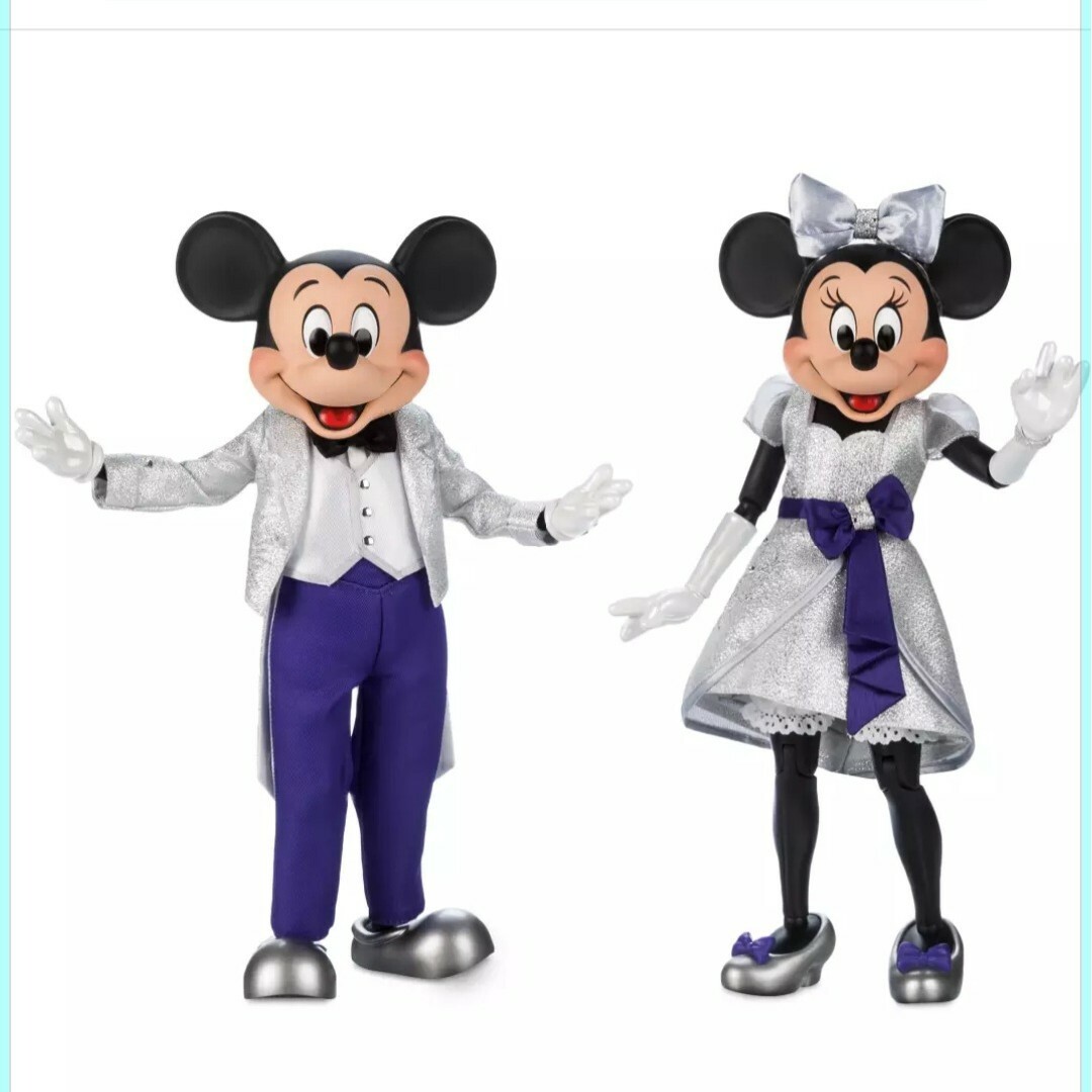 ディズニーストア ミッキー＆ミニー フィギュア Disney 100 未開封-