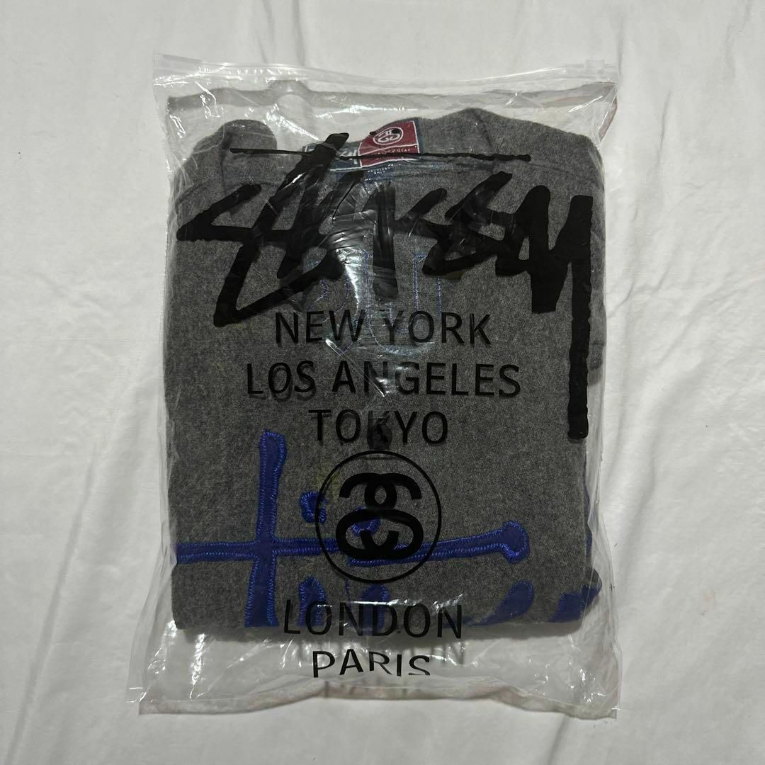 菅田将暉着用　STUSSY ベースボールシャツ　18周年　グレー　ウール