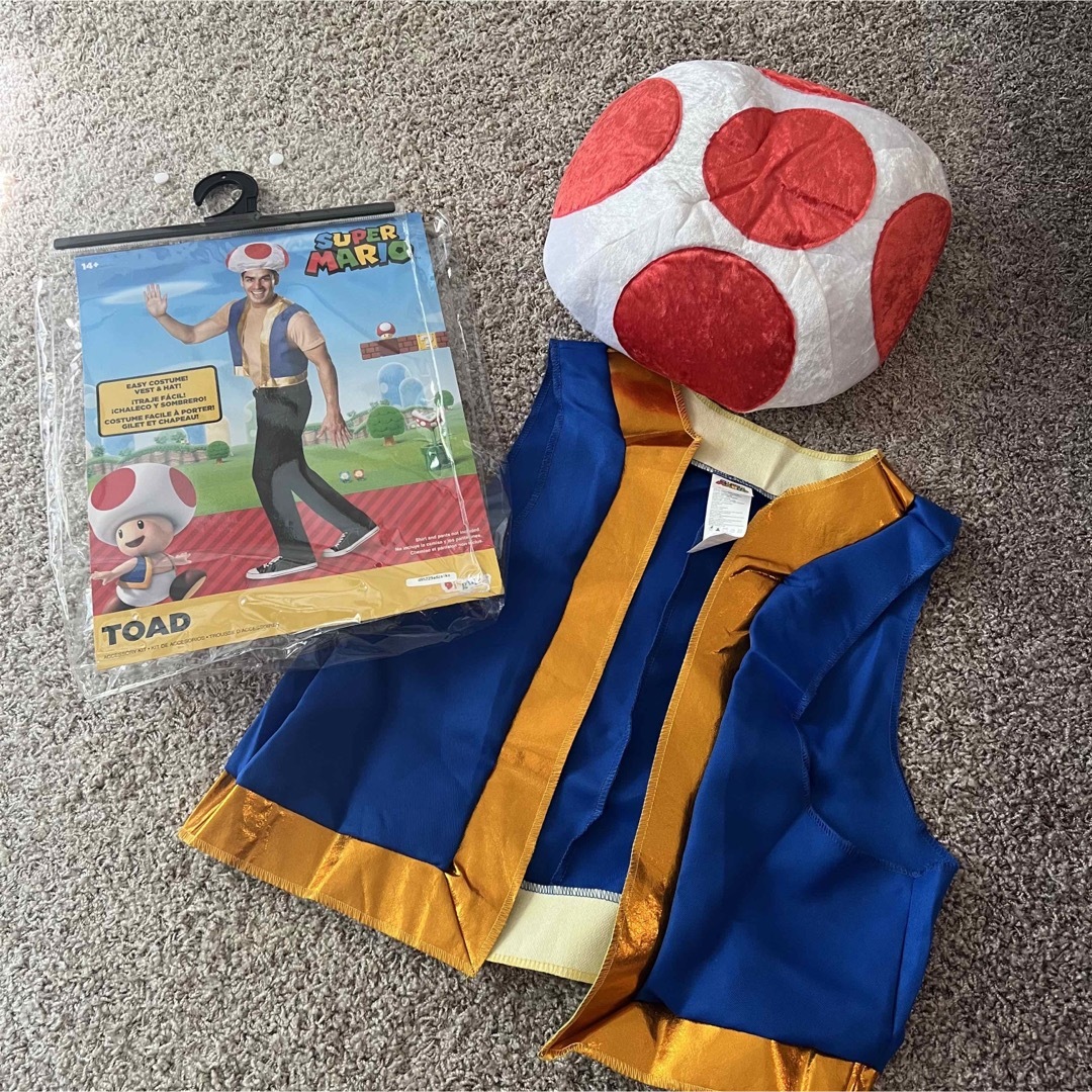 キノピオ　コスプレ　仮装　大人　ハロウィン　コスチューム　衣装　スーパーマリオ