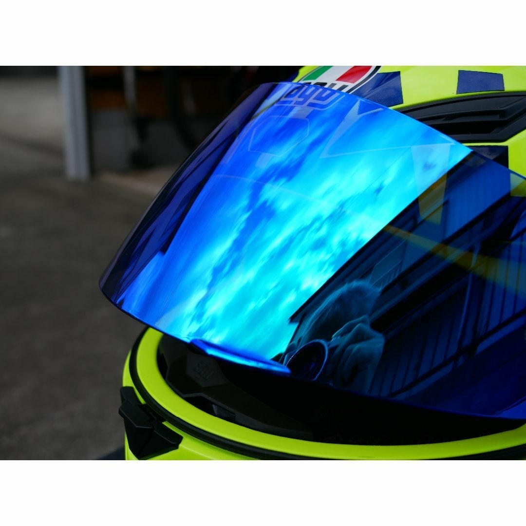 AGV 新品クリアブルーミラーシールド K1 K1S K3SV K5S - ヘルメット