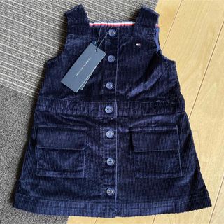 トミーヒルフィガー(TOMMY HILFIGER)のTOMMY HILFIGER コーデュロイジャンパースカート24M 新品未使用(ワンピース)