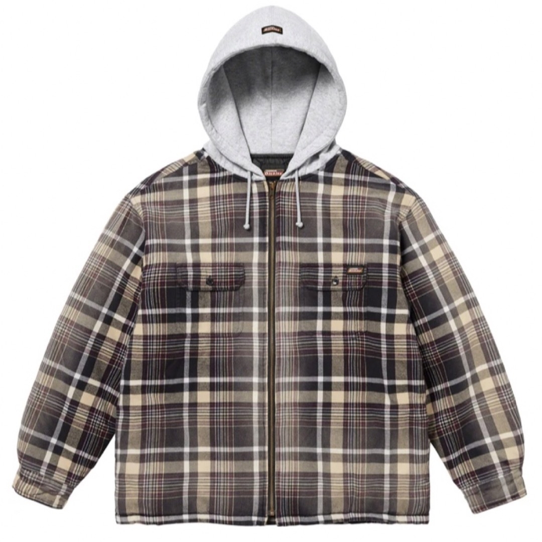 Supreme Dickies Plaid Hooded Zip UpShirt