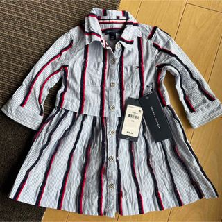 トミーヒルフィガー(TOMMY HILFIGER)のTOMMY HILFIGER シャツワンピース 12M 着用1回美品(ワンピース)