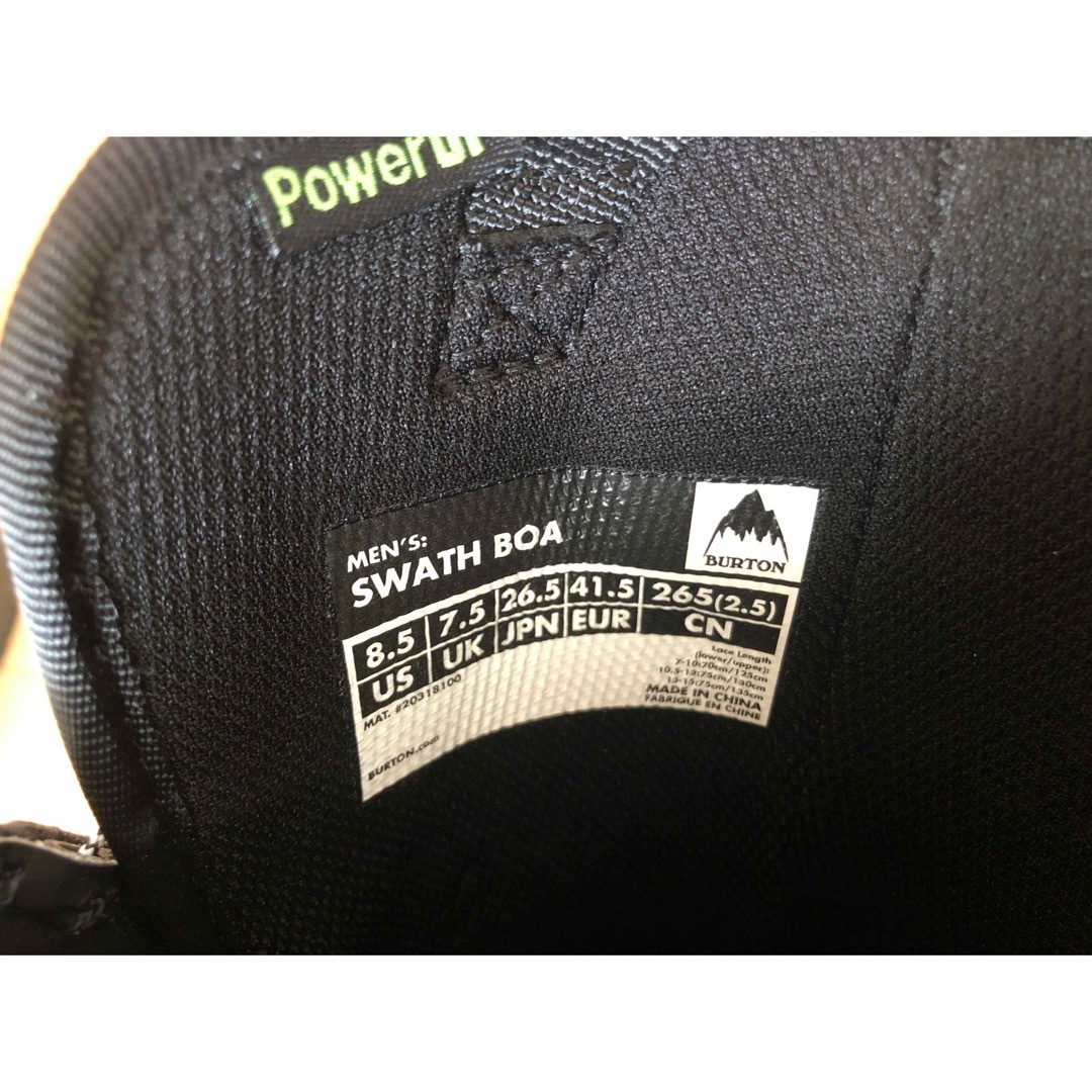 美品 バートン スワス burton swath us7.5 25.5